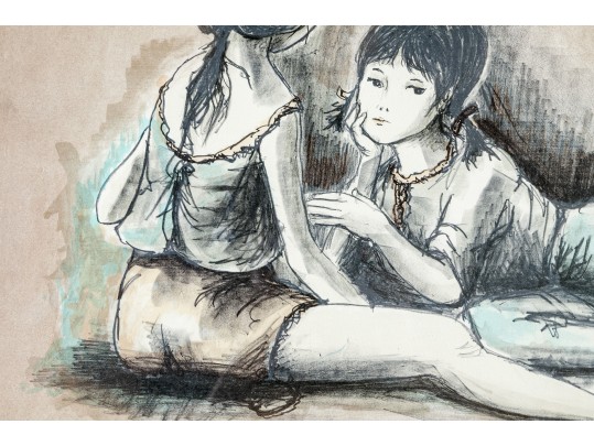 Signed Limited Edition Print Of Two Grils
