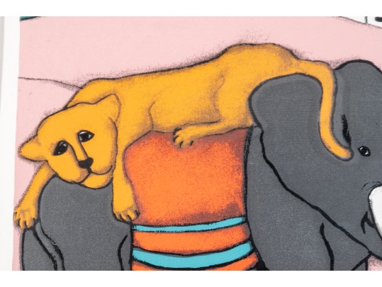 Elke Sommer ( Germany, B. 1940) Signed Artist Proof Titled Elephant Girl