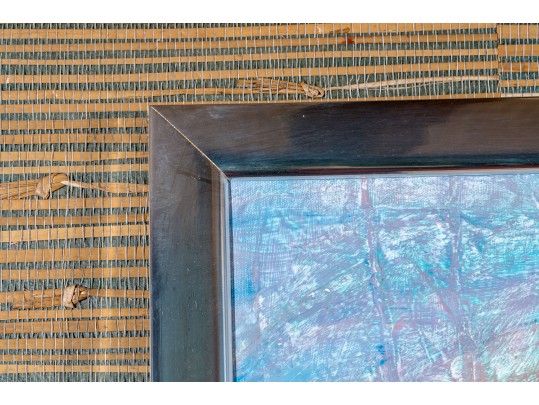 Signed Mixed Media Abstract On Canvas