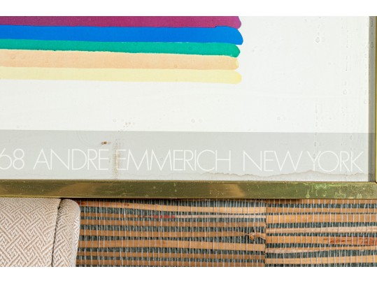 Morris Lane 1968 Framed Gallery Exhibition Poster MCM