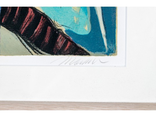 Isaac Maimon (Israeli, B. 1951) Signed Artist Proof Women At Outdoor Cafe 