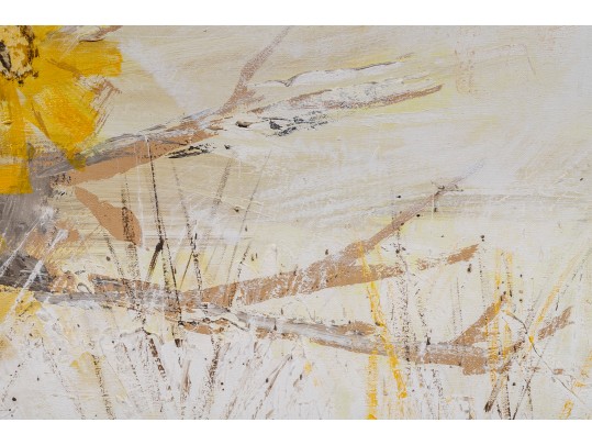 Lee Reynolds - Vanguard Studios Mid Century Over-Sized Floral Painting