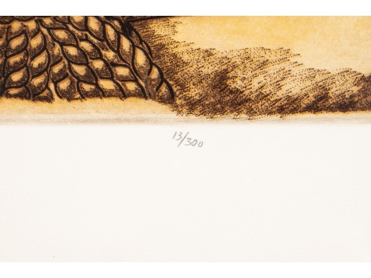 Lawrence Lerfald (Am. B. 1938) Signed & Numbered Etching Titled 