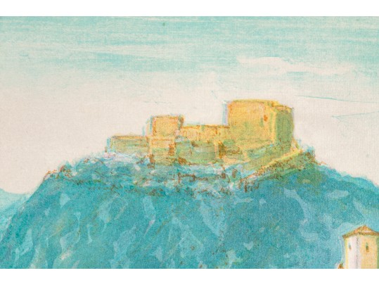 J. Cabane Signed & Numbered Colored Lithograph