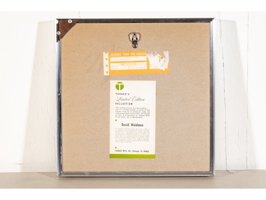 David Weidman (Am, B. 1921) Blue Elephant Signed Print