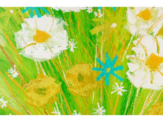 Lee Reynolds - Vanguard Studios Mid Century Over-Sized Floral Painting