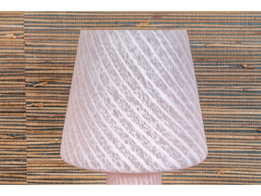 Handsome Artisanal Blown Glass Lamp