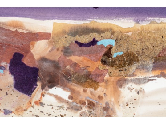 Harold E. Larsen (American, B. 1935) Mixed Media On Paper, Abstract