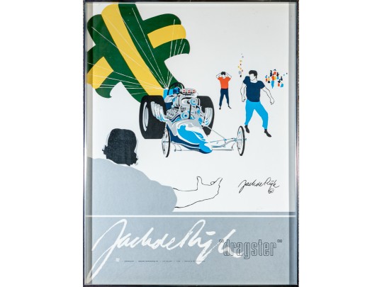 Dragster Poster - Printed In Netherlands,  Ede Holland
