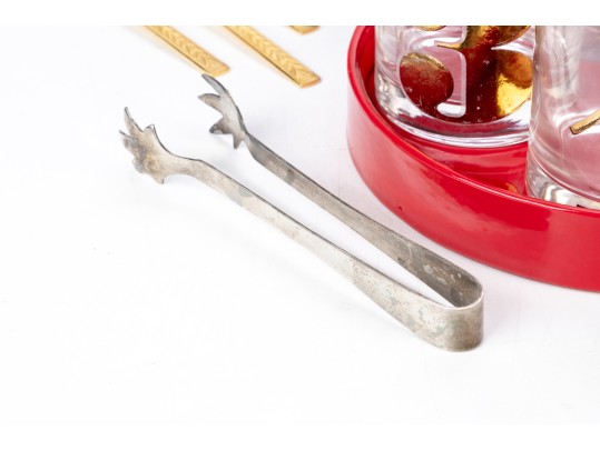 Group Of Fun Mid Century Barware & Table Top Entertaining