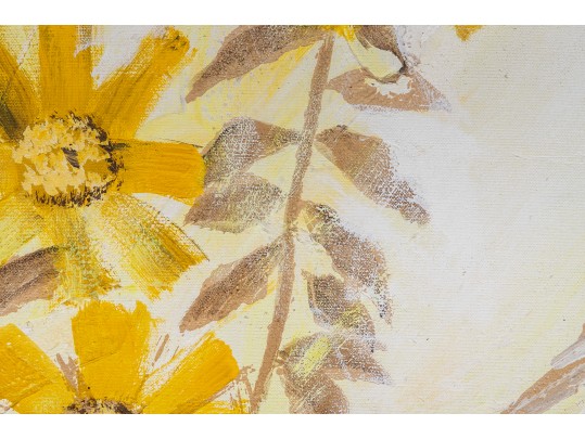 Lee Reynolds - Vanguard Studios Mid Century Over-Sized Floral Painting