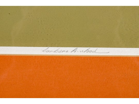 Barbara A. Wood (American, 1926 - 2023) Ltd. Ed. Lithograph, 
