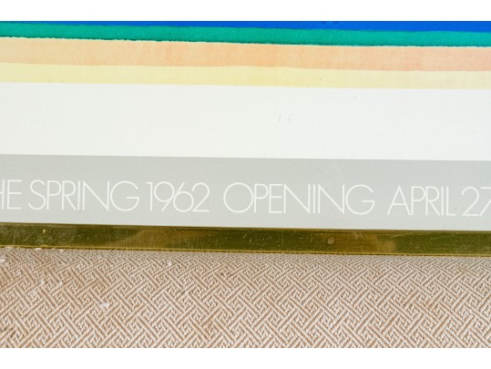 Morris Lane 1968 Framed Gallery Exhibition Poster MCM