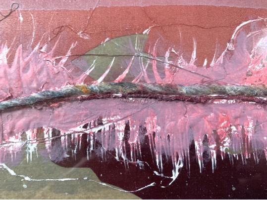 Patrick McNurney, (Am. B. 1950) Abstract Landscape Mixed Media 