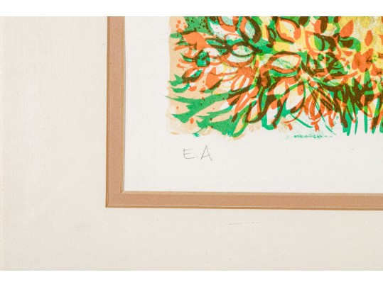 Claude Grosperrin (French, 1936-1977)  Pencil Signed Artist Proof Of Two Chateaus