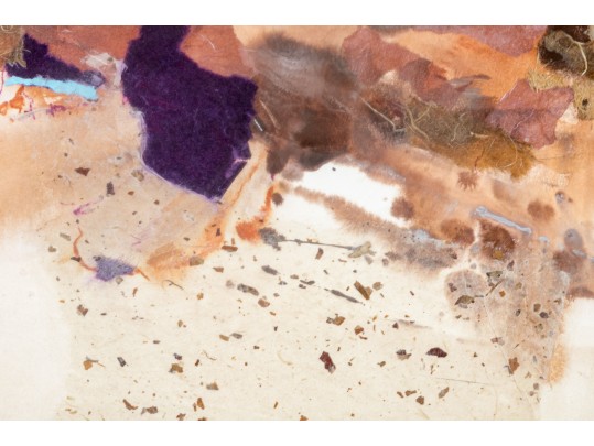 Harold E. Larsen (American, B. 1935) Mixed Media On Paper, Abstract