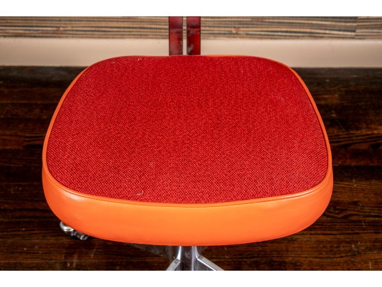Nightingale Industries Limited MCM Fabric And Leather Upholstered Desk Chair On Casters, 1968