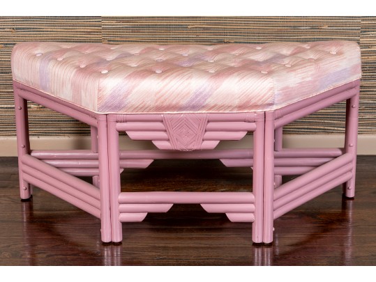 Custom Upholstered And Tufted Bench