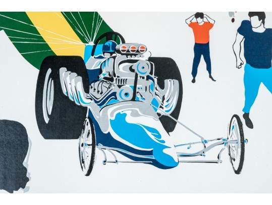 Dragster Poster - Printed In Netherlands,  Ede Holland