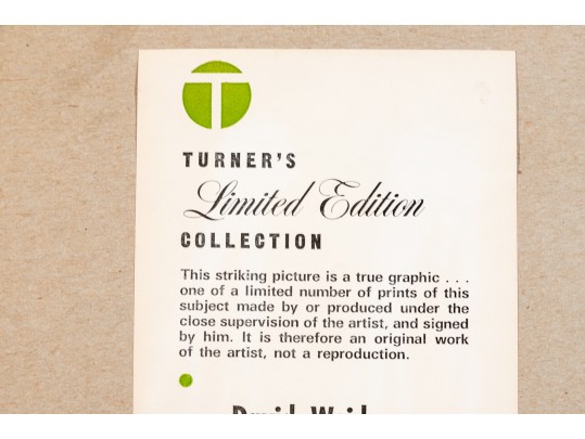 David Weidman (Am, B. 1921) Blue Elephant Signed Print