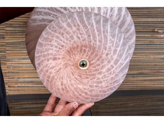 Handsome Artisanal Blown Glass Lamp