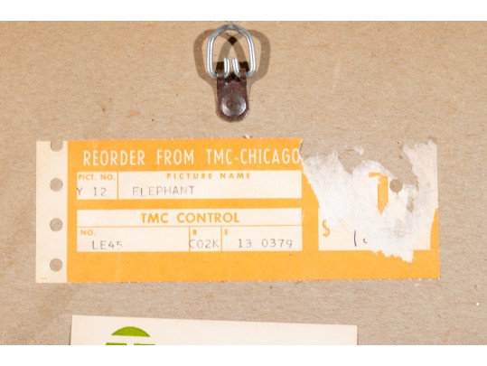 David Weidman (Am, B. 1921) Blue Elephant Signed Print