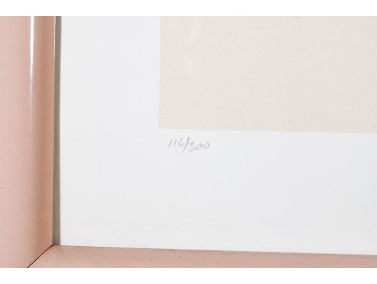 Ayers Over-sized Numbered Limited Edition Litho Geisha With Shamisen