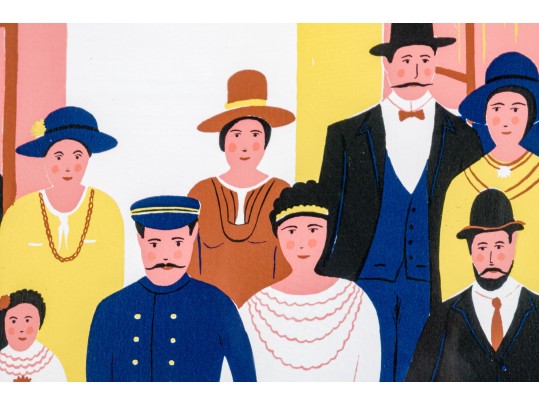 After Francois Fanch Ledan Wedding Family Portrait Artist Proof