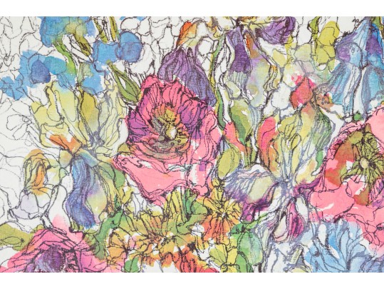 Rodin Decorative Floral Stil Life Print Titled Anemones #1