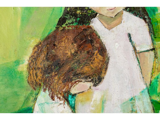 HUGE Edith Ferullo (Am. 1928-2008) Oil On Canvas