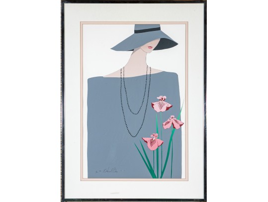 Katherine E. Parker (Am. 1949 - 2004) Serigraph Art Deco Woman