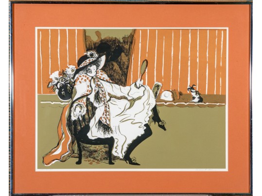 Barbara A. Wood (American, 1926 - 2023) Ltd. Ed. Lithograph, 