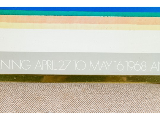 Morris Lane 1968 Framed Gallery Exhibition Poster MCM