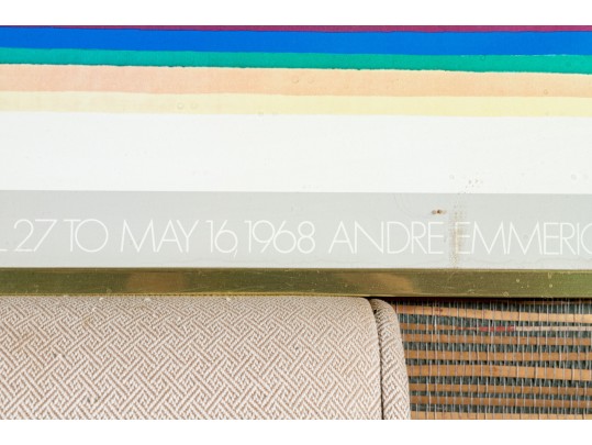 Morris Lane 1968 Framed Gallery Exhibition Poster MCM