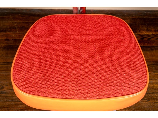 Nightingale Industries Limited MCM Fabric And Leather Upholstered Desk Chair On Casters, 1968