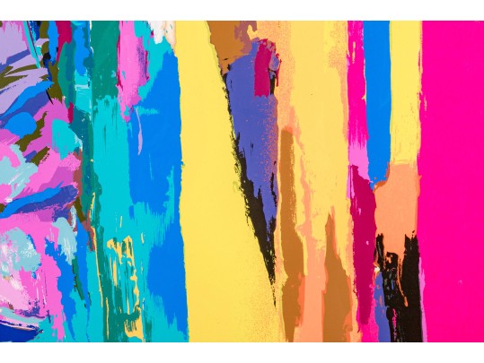 Nicola Simbari (Italian 1927 - 2012) Signed & Numbered Serigraph Artist Proof Girl In Pink Dress