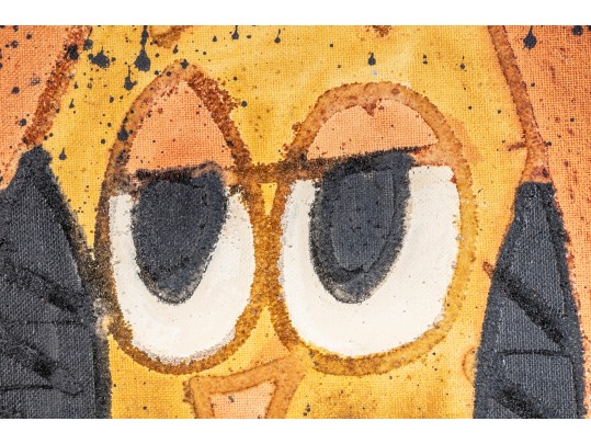 Lois S. Becker (Am. 21st Century) MCM Oil On Board Three Owls