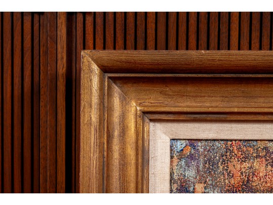 Rosina Lyford (British, 1936-) Woman With Hat & Flowers Oil On Canvas