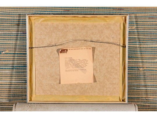 Peter Barger (Am. B. 1947) Signed & Numbered Etching With Bicycle