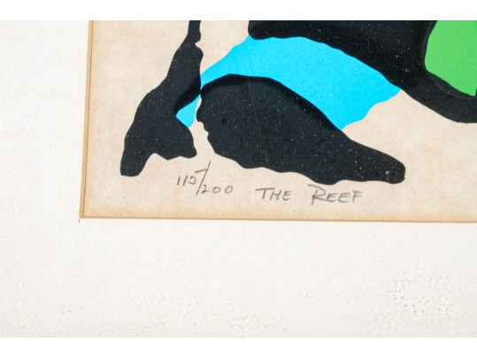 Rosado Signed And Numbered Limited Edition Abstract Lithograph Titled 