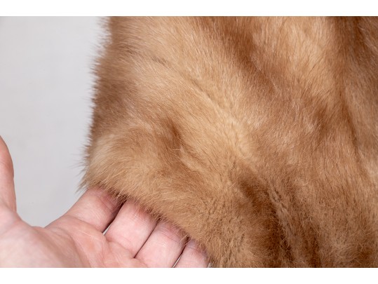 Vintage Ladies Pale Brown Mink Stole  Size M