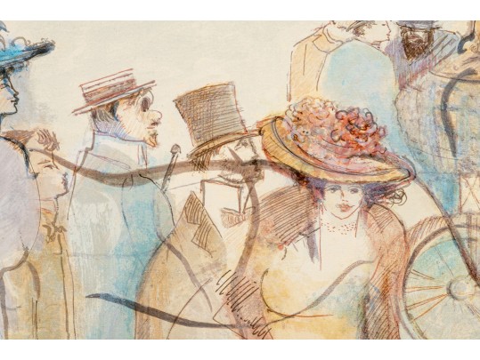 David Schneuer (Poland/Israel 1905-1988) Signed Limited Edition Litho Place De La Concorde