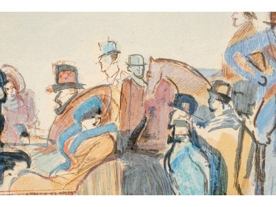 David Schneuer (Poland/Israel 1905-1988) Signed Limited Edition Litho Place De La Concorde