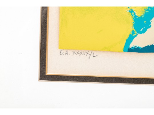 Nicola Simbari (Italian 1927 - 2012) Signed & Numbered Serigraph Artist Proof Girl In Pink Dress