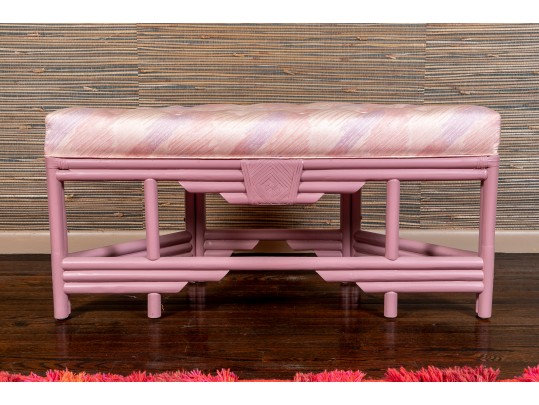 Custom Upholstered And Tufted Bench