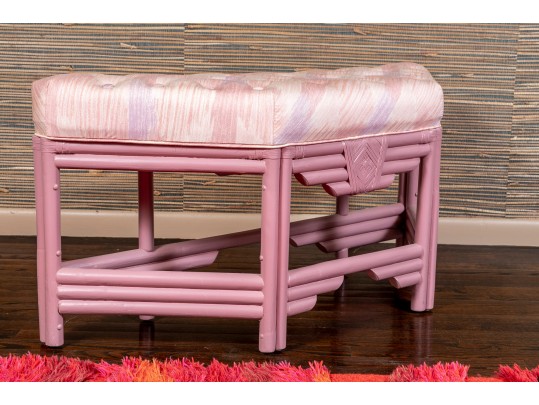 Custom Upholstered And Tufted Bench