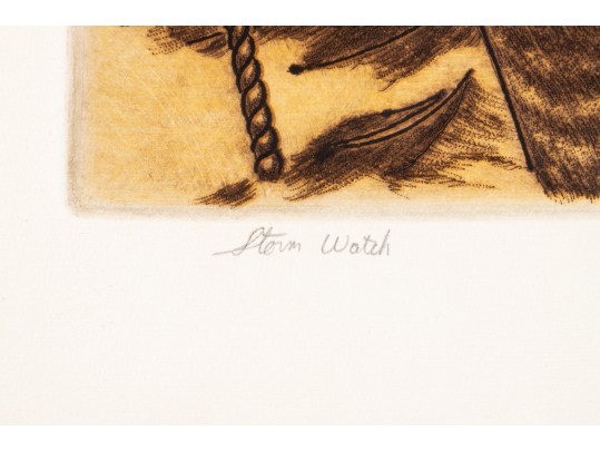 Lawrence Lerfald (Am. B. 1938) Signed & Numbered Etching Titled 