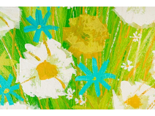 Lee Reynolds - Vanguard Studios Mid Century Over-Sized Floral Painting