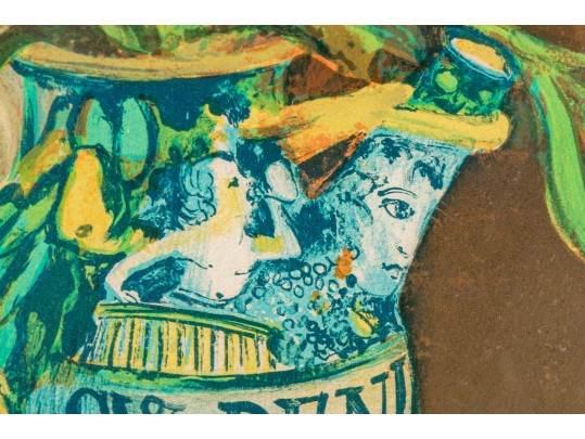 Pencil Signed Vintage Floral Still Life Artist Proof