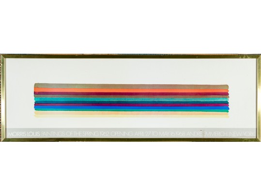 Morris Lane 1968 Framed Gallery Exhibition Poster MCM